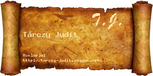 Tárczy Judit névjegykártya