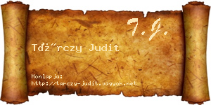 Tárczy Judit névjegykártya